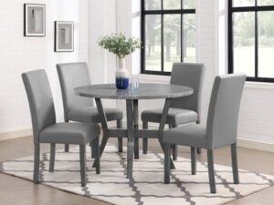 1317SET.jpg 1317SET JUDSON 5-PK DINING SET GREY