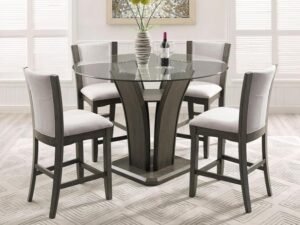 1710-54-GY.jpg 1710GY-V-5P CAMELIA COUNTER HEIGHT DINING