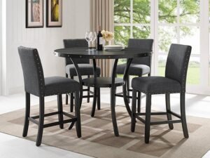 1713DGY.jpg 1713DGY-5P WALLACE COUNTER HEIGHT DINING GROUP