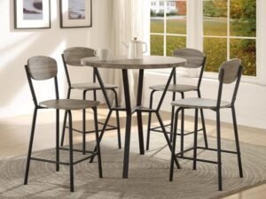 1730.jpg 1730SET-GY BLAKE 5-PK ROUND COUNT. HT. DINETTE