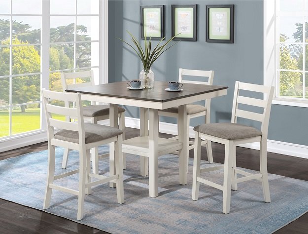 2630SET-CG.jpg 2630SET-CG TAHOE 5-PK CTR HT TABLE CHALK GREY