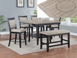 2727LG.jpg 2727LG-6P FULTON CT HT DINING LIGHT GREY