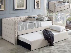 5335IV-SET TRINA IVORY DAYBED