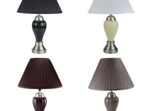 6115-ALL CHROME PORCELAIN LAMP