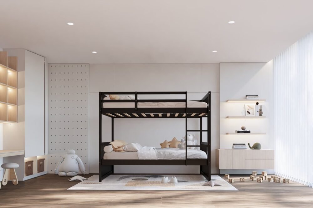bb12_orig.jpg BB12 Twin/Twin Bunk Bed Black