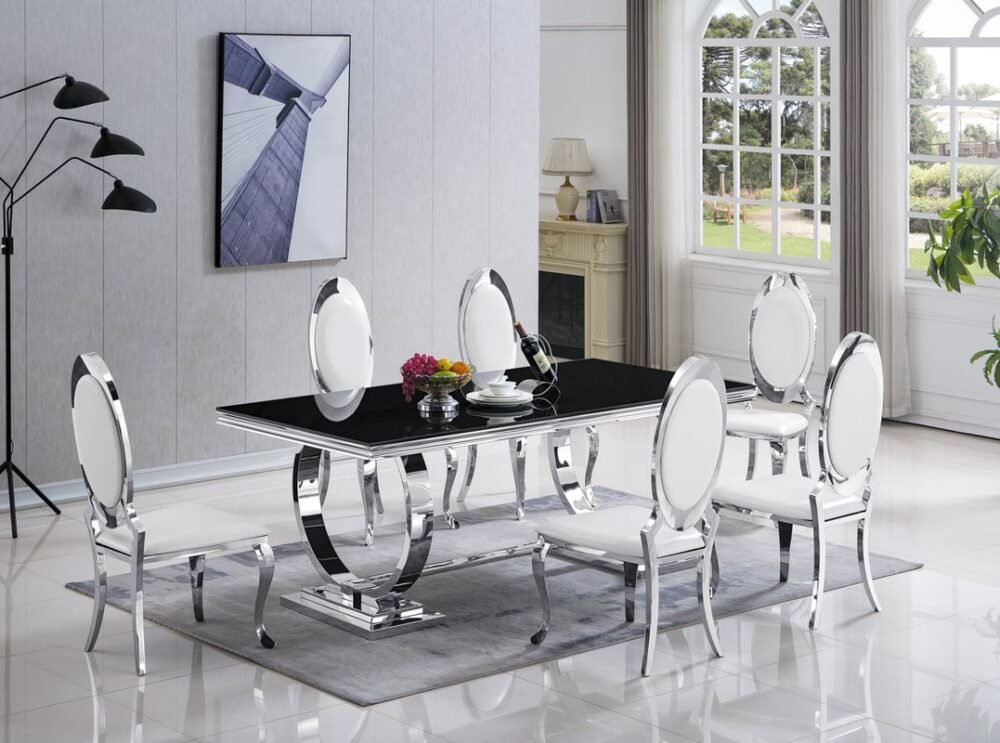 d2021-white_orig.jpg D2021 - Dining Table + 6 Chair Set