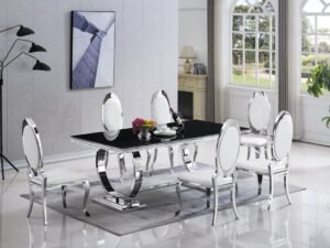 D2021 - Dining Table + 6 Chair Set