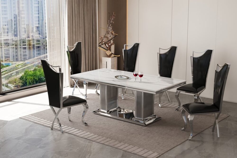 AD6062 - Dining Table + 6 Chair Set