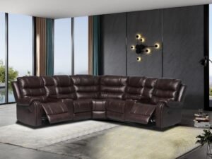 Rose Brown Reclining Sectional